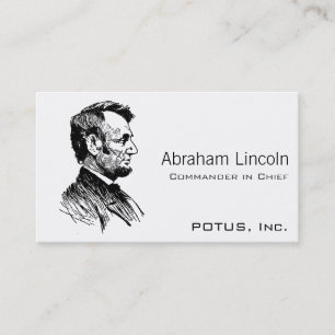 Abraham Lincoln Visitenkarte