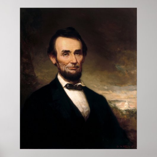 Abraham Lincoln von George H Story Poster (Vorne)