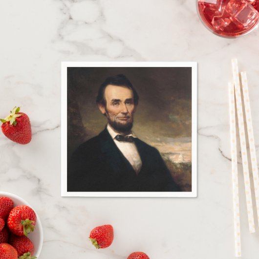 Abraham Lincoln von George H Story Serviette (Beispiel)