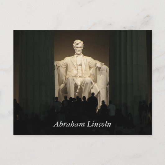 Abraham Lincoln, Washington DC Postkarte (Vorderseite)