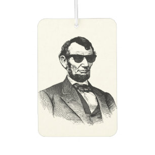 Abraham Lincoln Wearing Sunglasses Autolufterfrischer