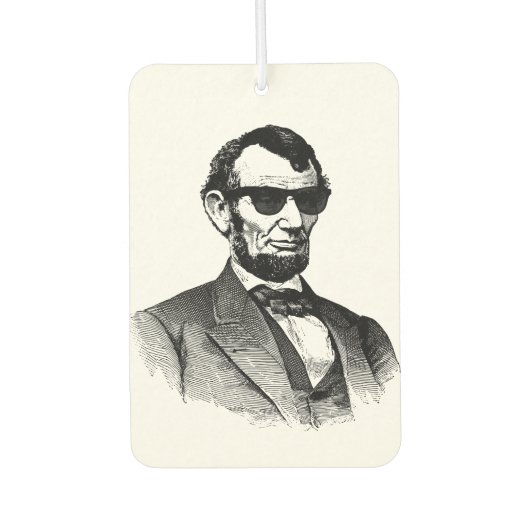 Abraham Lincoln Wearing Sunglasses Autolufterfrischer (Vorderseite)