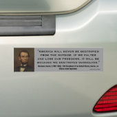 Abraham Lincoln, wenn wir von uns selbst Zitat Autoaufkleber (Auf Auto)