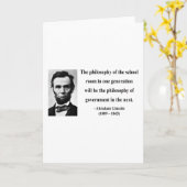 Abraham Lincoln-Zitat 11b Karte (Gelbe Blume)