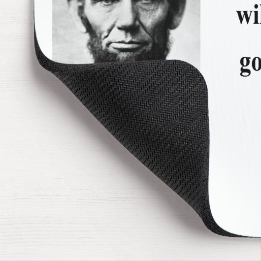 Abraham Lincoln-Zitat 11b Mousepad (Ecke)