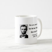 Abraham Lincoln-Zitat 16b Kaffeetasse (VorderseiteRechts)