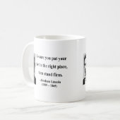 Abraham Lincoln-Zitat 16b Kaffeetasse (Vorderseite Links)