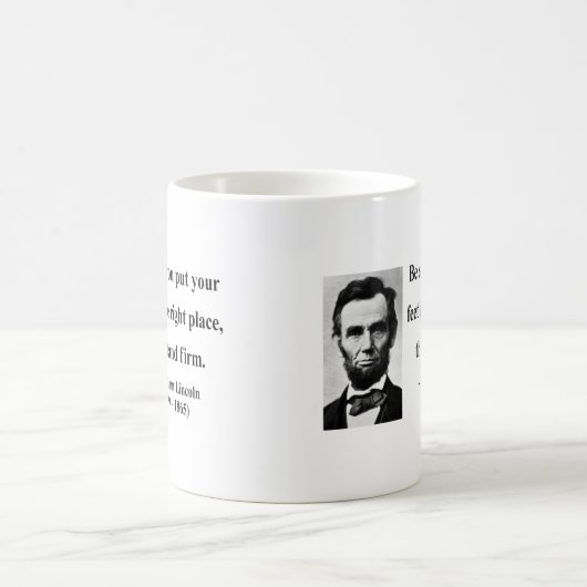 Abraham Lincoln-Zitat 16b Kaffeetasse (Mittel)