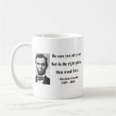 Abraham Lincoln-Zitat 16b Kaffeetasse (Links)