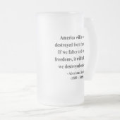 Abraham Lincoln-Zitat 1a Mattglas Bierglas (VorderseiteRechts)