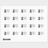 Abraham Lincoln Zitat 1b Runder Aufkleber (Blatt)