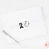 Abraham Lincoln Zitat 1b Runder Aufkleber (Umschlag)