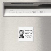 Abraham Lincoln Zitat 2b Magnet (In Situ (Geschirrspüler))