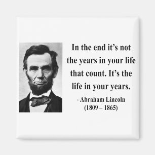 Abraham Lincoln-Zitat 2b Magnet