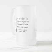 Abraham Lincoln-Zitat 2b Mattglas Bierglas (Vorderseite Links)