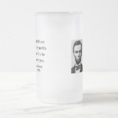 Abraham Lincoln-Zitat 2b Mattglas Bierglas (Mittel)