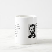 Abraham Lincoln-Zitat 5b Kaffeetasse (Mittel)