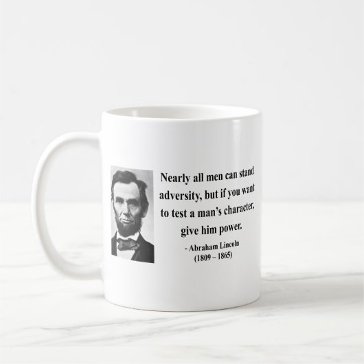 Abraham Lincoln-Zitat 6b Kaffeetasse (Links)