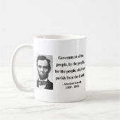 Abraham Lincoln-Zitat 7b Kaffeetasse (Links)