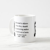 Abraham Lincoln-Zitat 8b Kaffeetasse (Vorderseite Links)