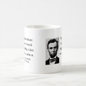 Abraham Lincoln-Zitat 8b Kaffeetasse (Mittel)