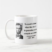 Abraham Lincoln-Zitat 8b Kaffeetasse (Links)