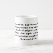 Abraham Lincoln-Zitat Kaffeetasse (Mittel)