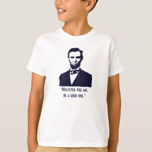 Abraham Lincoln-Zitat-Kindergestreiftes T-Shirt
