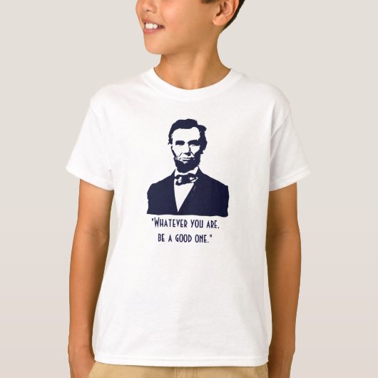 Abraham Lincoln-Zitat-Kindergestreiftes T-Shirt (Vorderseite)
