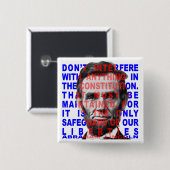 Abraham Lincoln-Zitat-Knopf Button (Vorne & Hinten)