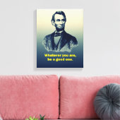 Abraham Lincoln Zitat Leinwanddruck (Insitu (Wohnzimmer))