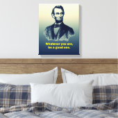 Abraham Lincoln Zitat Leinwanddruck (Insitu (Schlafzimmer))