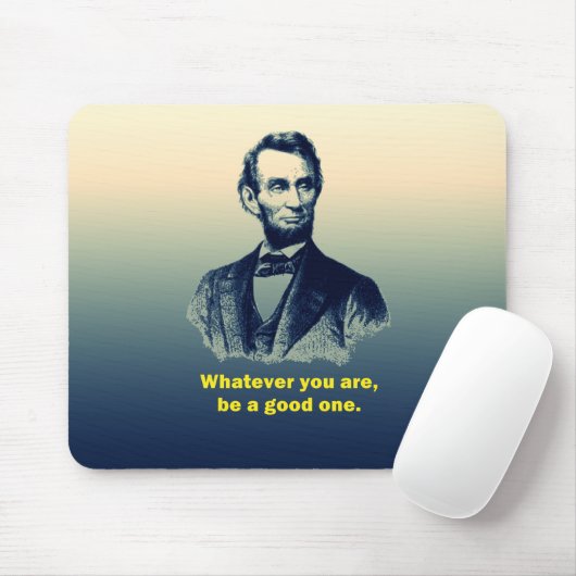 Abraham Lincoln Zitat Mousepad (Mit Mouse)