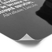 Abraham Lincoln Zitat zur Freiheit Poster (Ecke)