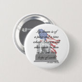Abraham Lincoln-Zitatknopf Button (Vorne & Hinten)