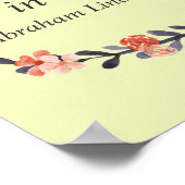 Abraham Lincoln zitiert die Philosophie der Schule Poster (Ecke)