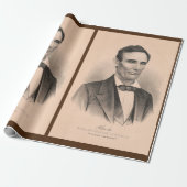 Abraham Lincoln zum Präsidenten gewählt 1860 Litho Geschenkpapier (Ungerollt)