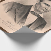 Abraham Lincoln zum Präsidenten gewählt 1860 Litho Geschenkpapier (Ecke)