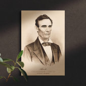 Abraham Lincoln zum Präsidenten gewählt 1860 Litho Leinwanddruck