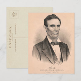 Abraham Lincoln zum Präsidenten gewählt 1860 Litho Postkarte