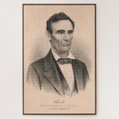 Abraham Lincoln zum Präsidenten gewählt 1860 Litho Puzzle (Vertikal)