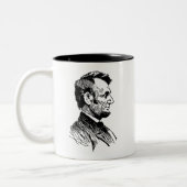 Abraham Lincoln Zweifarbige Tasse (Links)