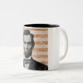Abraham Lincoln Zweifarbige Tasse (VorderseiteRechts)