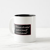 Abraham Lincoln Zweifarbige Tasse (Vorderseite Links)