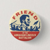 Abraham- Lincolnbrigaden-Emblem-Abzeichen Button (Vorderseite)