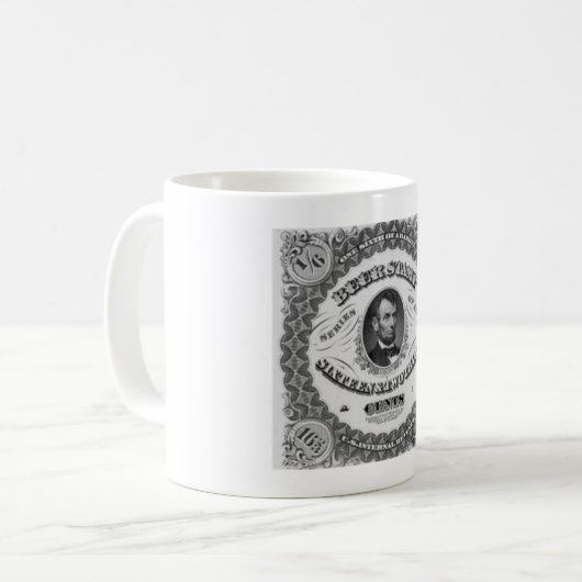 Abraham- Lincolnkaffee-Tasse Kaffeetasse (Vorderseite Links)