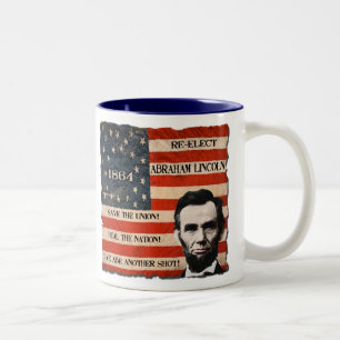Abraham- Lincolnkampagnen-Tasse Zweifarbige Tasse