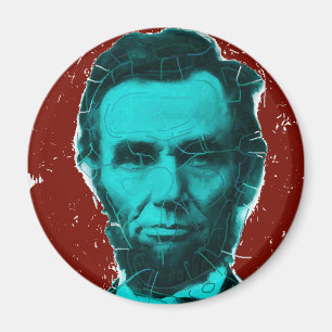 Abraham- Lincolnkunst-Shirt--Einzigartiger Entwurf Magnet