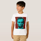 Abraham- Lincolnkunst-Shirt--Einzigartiger Entwurf T-Shirt (Vorne ganz)