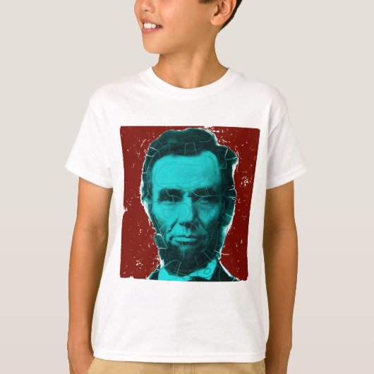 Abraham- Lincolnkunst-Shirt--Einzigartiger Entwurf T-Shirt (Vorderseite)